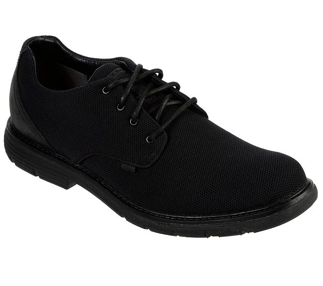 Zapatos Sin Cordones Skechers Hombre - Lite Lugg Negro NBKCO0278